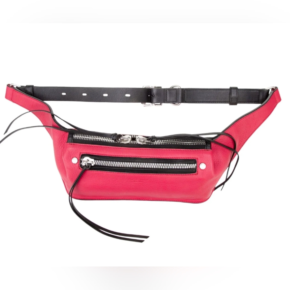 Rag & Bone Waist Belt/Fanny Pack in Red Leather
